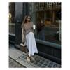 Women Elegant Solid  Long Sleeves Knitted Cardigan V-neck Single Breasted with Pocket Autumn Female Commute Sweater Outwear