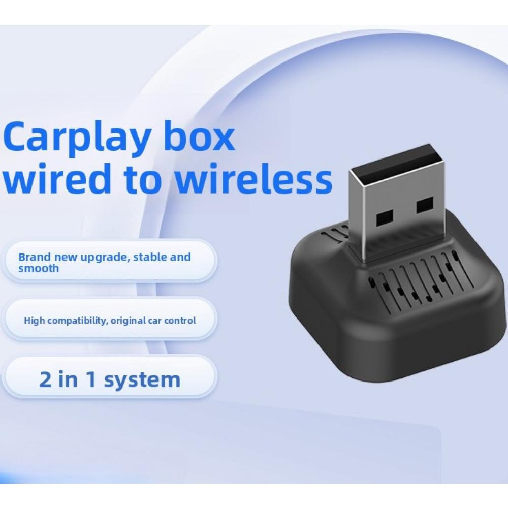 Wireless CarPlay Box 2 in 1 Android Auto Smart Screen Mirroring Converter for Car