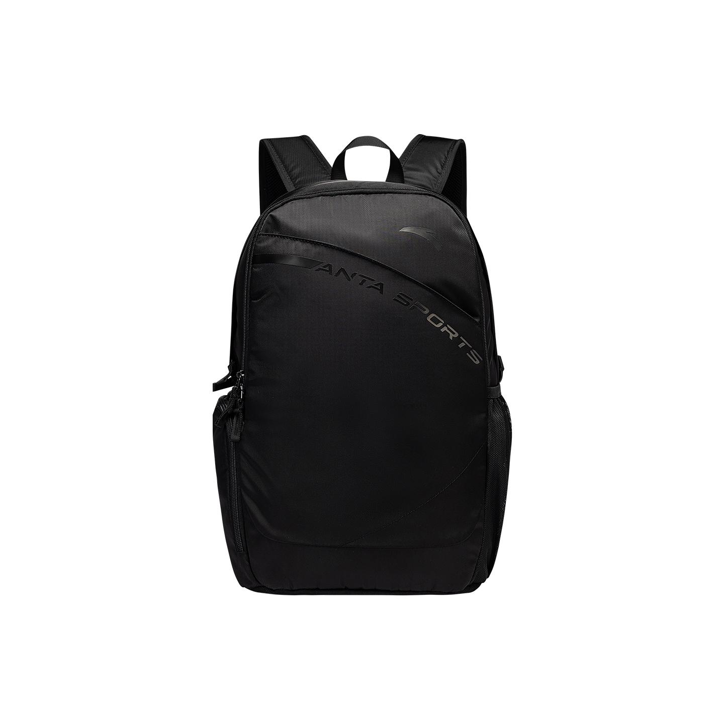 Anta Simple Fashion Versatile Daily Commuting Fabric Backpack Unisex Backpack Basic-Black 992617154R-1 Basic Black