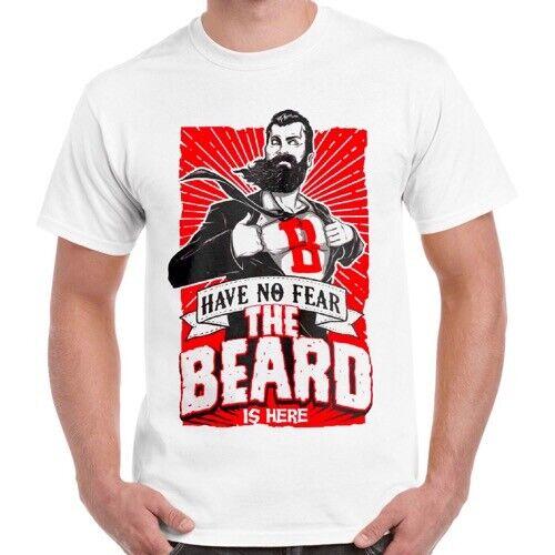 Have No Fear The Beard Is Here Funny Cool Gift Unisex Women Retro T Shirt 2519