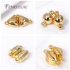 DIY Bracelet Necklace Accessories 18K Gold Plated Magnetic Clasps Rhodium Plated Magnet End Clasp Connectors For Jewelry Making