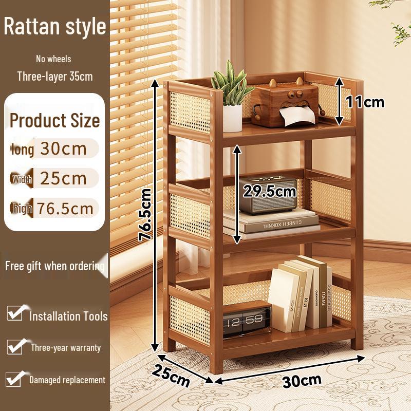 Többszintű mobil tárolóállvány: Álló, többfunkciós kocsi nappalihoz és háztartási cikkekhez.