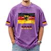 Men's Casual Short Sleeve T Shirt Crew Neck Germany Flag Graphic Print 2026 Supporter Fan Apparel Washed Fabric