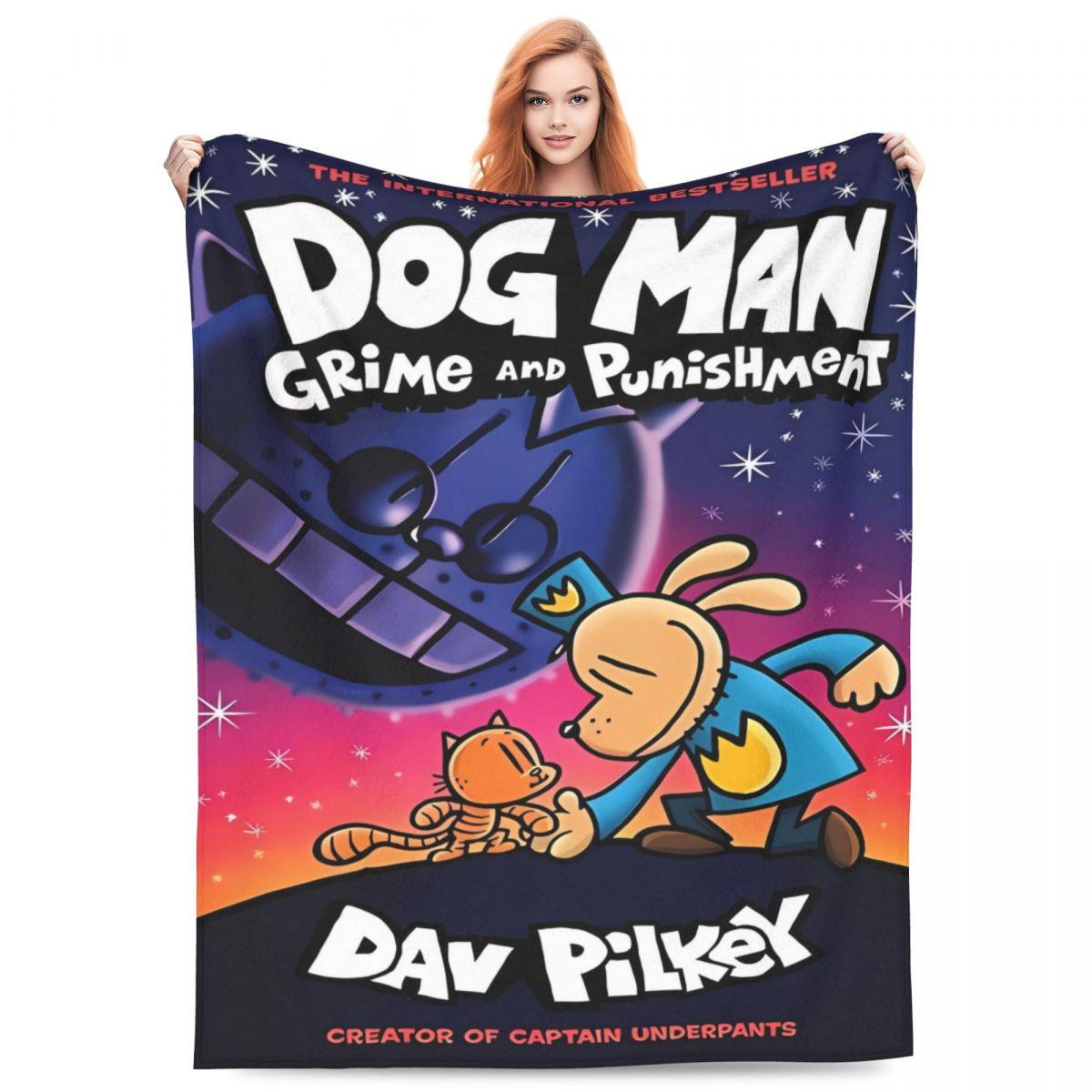 

Super Warm Blanket Travel Office Dogman Book Poster Bedding Throws Flannel Bedspread For Outdoor Print Sofa Bed Cover 75x90cm