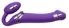 Vibrating Strap-On Dildo 3 Motors L 16 X 3.7 Cm Purple - Strap On Me - Without Harness