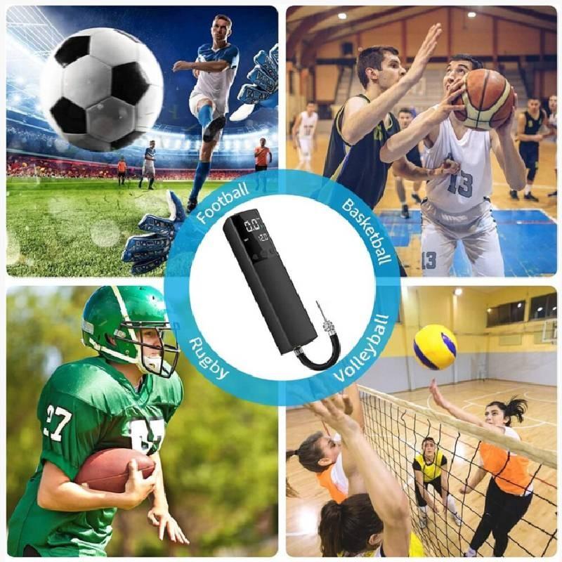 Portable Mini Car Air Pump For Wireless Tire Inflation With Built-in Led Light And Usb Charging