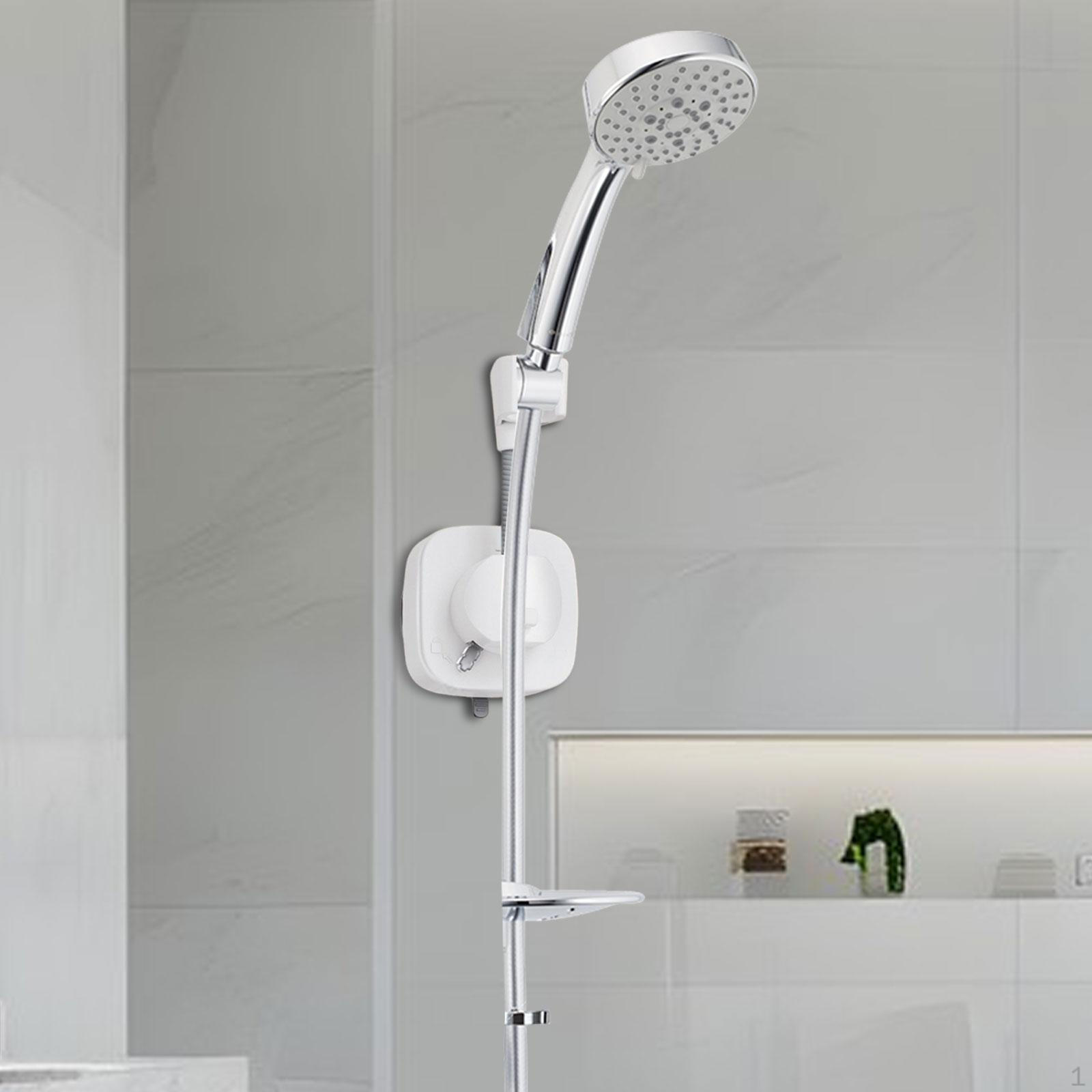 

Держатель для душевой лейки на присоске Съемный Портативный Водонепроницаемый Многоразовый Легкая установка Устойчивый белый