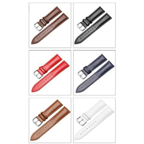 Replacement Leather Watch Strap, 12mm, Dark Brown, Includes Tools and Spring Bars