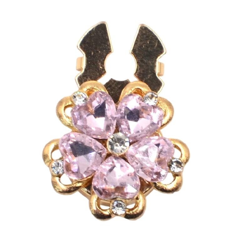 Flower Shaped Button Covers Detachable Clip On for Women Shirt Accessories