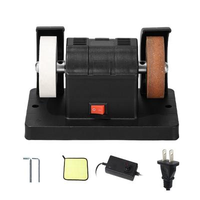 Stepless Adjustable 100W Electric Benchtop Belt Sander For Metal Woodworking Polishing Tool Polishing Application