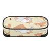 Pen Case Smooth Zipper Roomy Interior 300D Polyester with Mesh Storage Layer Removable Divider and Pen Holders for Classroom Use