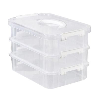 Drawer Table Desk Storage Organizer Transparent Multi Layer Jewelry Container Bins Plastic Space Saving Jewelry Storage Box