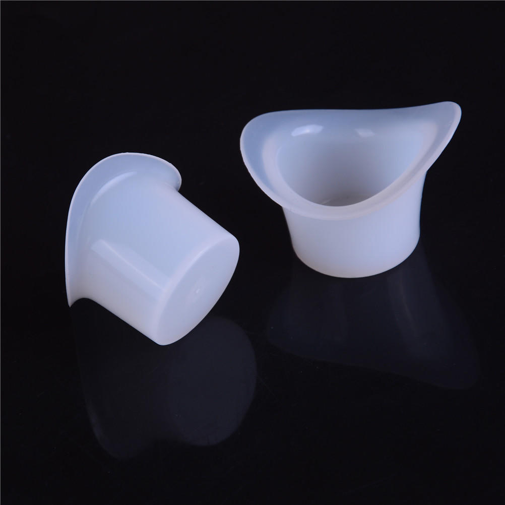 2Pcs Silica Gel Eye Flush Cups First Aid Wash Bath Plastic Cups