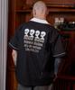 Hoodhood Alien Artwork Bowling Short Sleeve Shirt Black