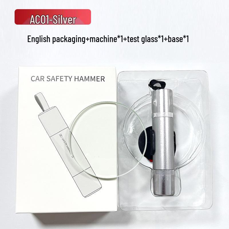 4-in-1 Mini Car Safety Hammer & Window Breaker for Emergency Escape