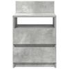 Nightstand with 2 Drawers Concrete Gray 40 X 33 X 60 Cm