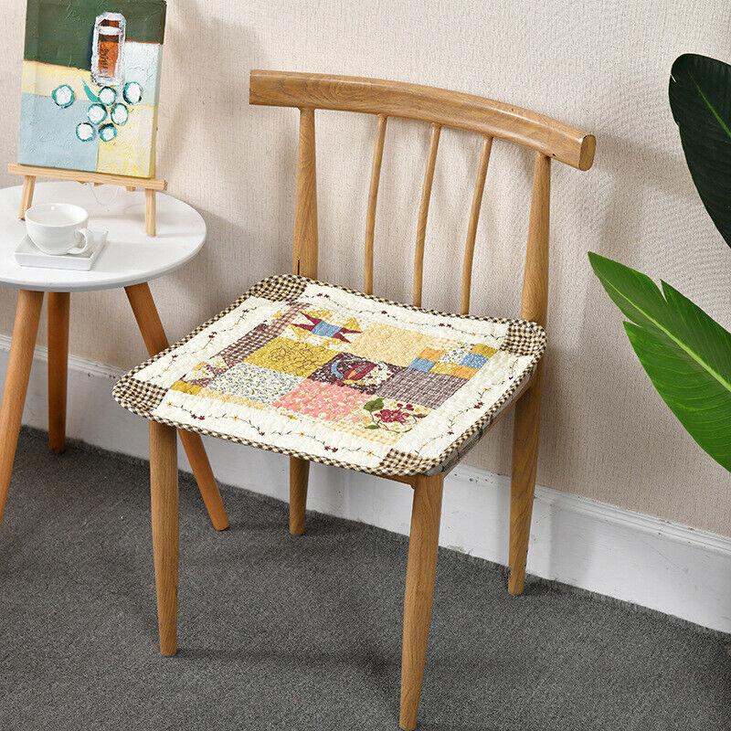 Podložka na židli s kravatami Polštář na židli Farmhouse Květinová kuchyně Jídelní sedák G