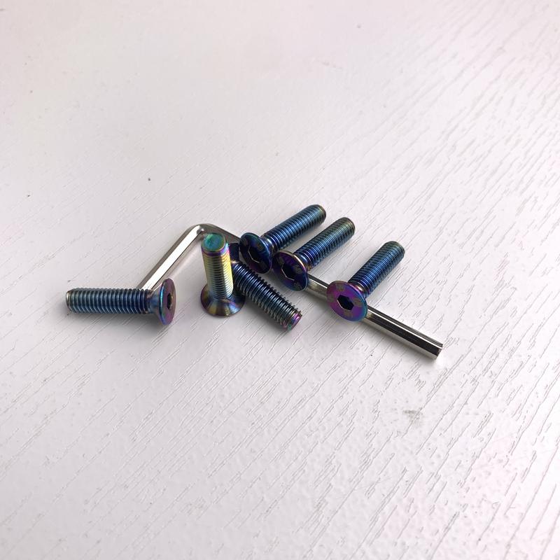 Drift Racing Steering Wheel Horn Button Screw Set LW Screws Universal Aluminum Alloy