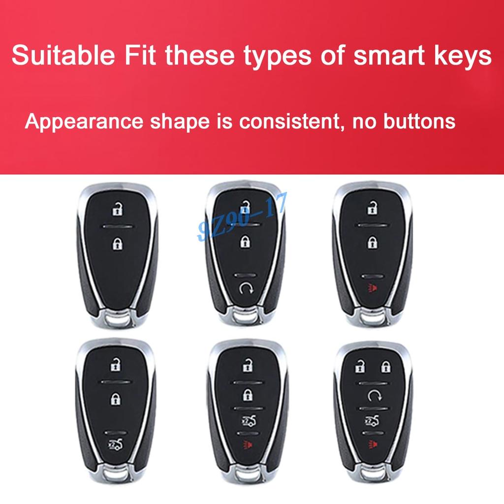 Abs Carbon Fiber Car Smart Key Cover Case For Chevrolet Blazer Trax Equinox Cruze Malibu Traverse Trailblazer Camaro