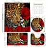 Enchanting Underwater Coral Reef Bathroom Set - Waterproof Shower Curtain, Toilet Lid Cover, Bath Mat, and Contour Mat