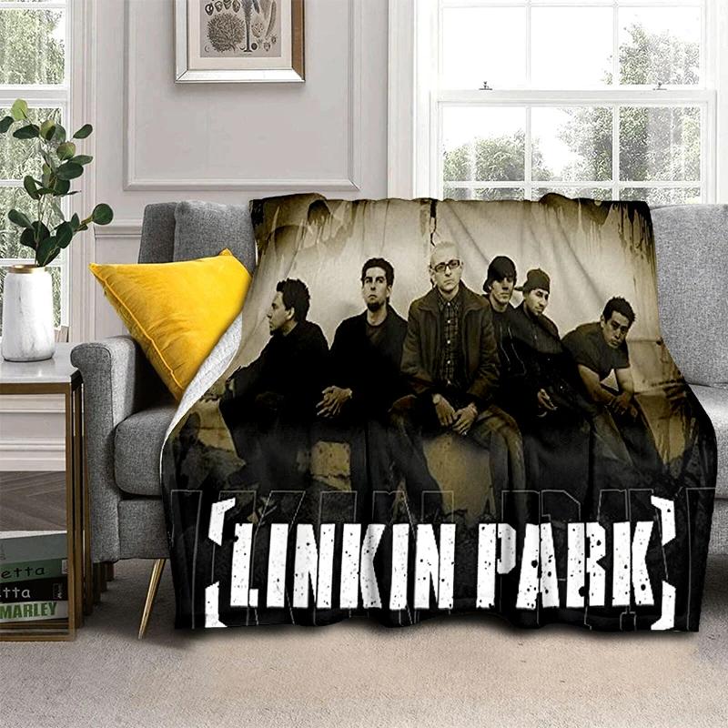 HOT L-Linkin Park Rock Band Classic Soft Plush Blanket,Flannel Throw Blanket for Living Room Bedroom Picnic Bed Sofa Cover