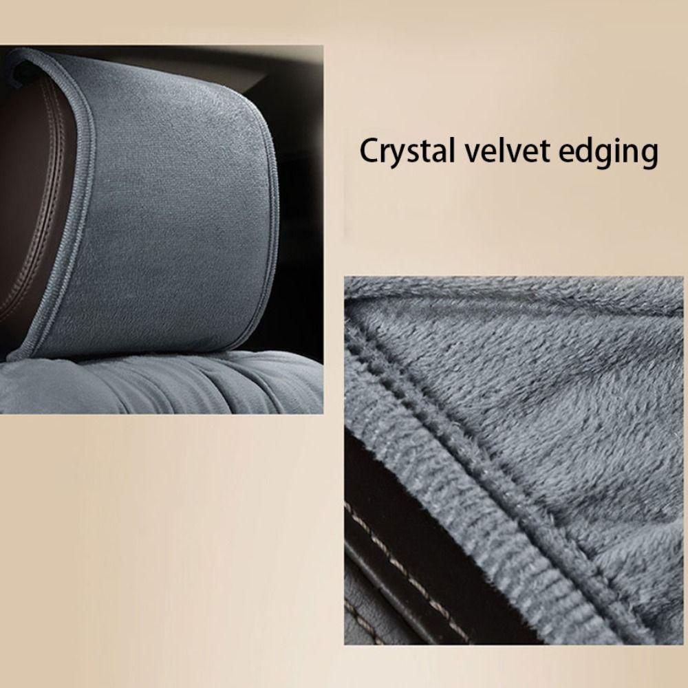 Thick Warm Velvet Car Seat Cushion Cotton Winter Car Seat Cover Front Chair Protector Winter
