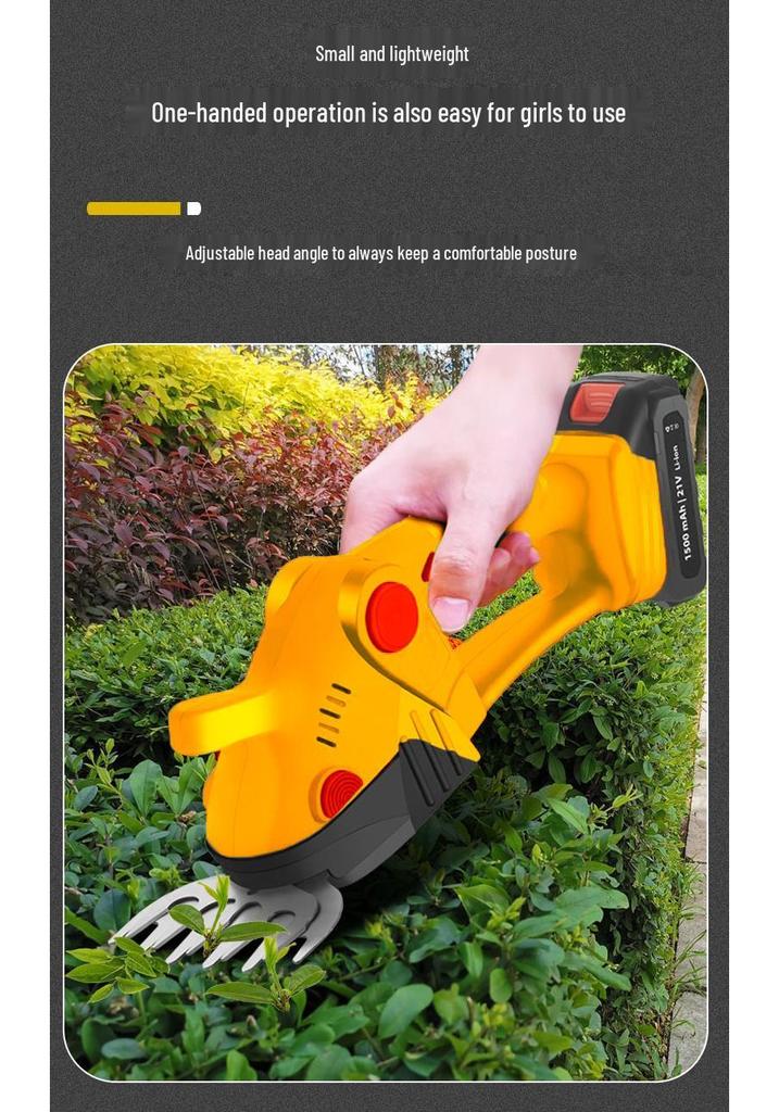 Portable Cordless Electric Pruning Shears & Hedge Trimmer
