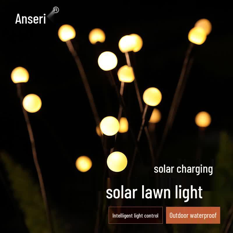 Anserui Solar Firefly Garden Stake Lights
