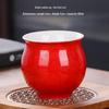 Blue and White Porcelain Heat-Insulating Ceramic Tea Cup - Large Anti-scalding Double-Walled Design for Home Use