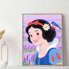 Diamond Mosaic Colorful Diamond Painting Snow White Full Round Embroidery Cartoon Creative Hobbies Wall Decor