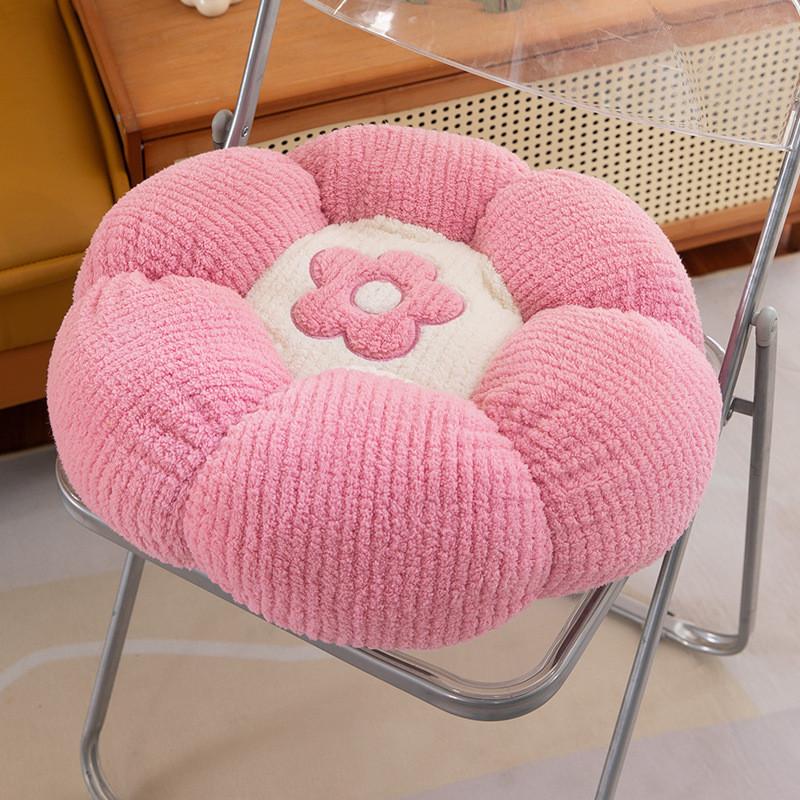 Flower Cushion Plush Pillow With Pp Cotton Fill For Home Lounge Decor