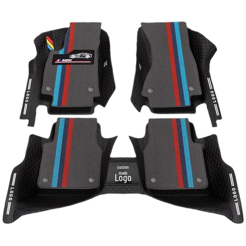 Full Surround Non-Slip Silk Ring Car Floor Mats - Wear-Resistant & Eco-Friendly Foot Pads