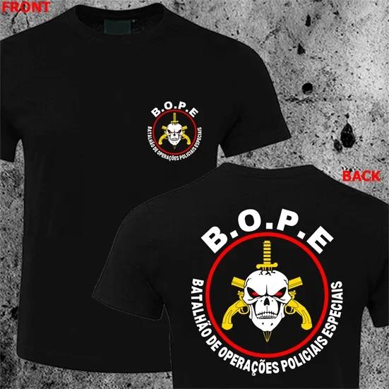 BOPE Tropa De Elite Brazilië Speciale Elitekrachten T-shirt Korte Mouw Casual Katoen Unisex Shirt