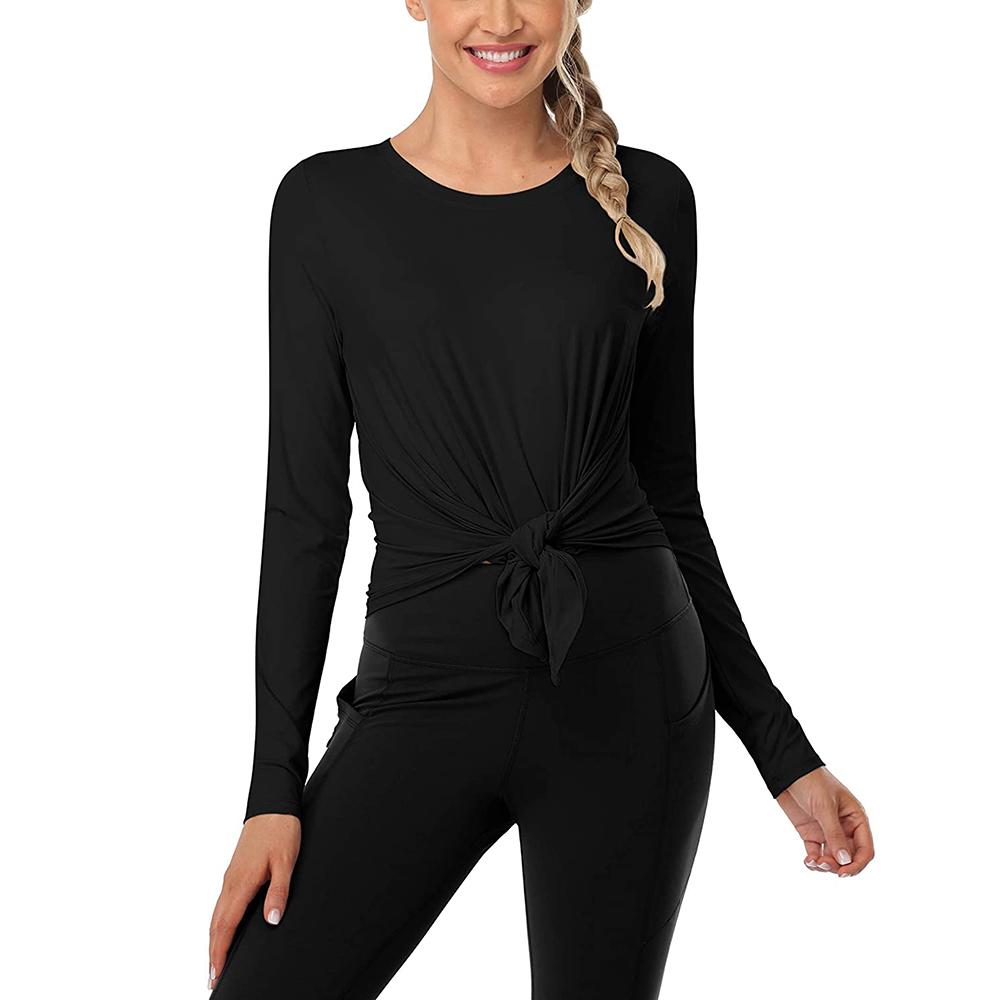 

Футболки для тренировок Charmleaks с длинными рукавами, топы для йоги для женщин, футболка, спортивная одежда, топ, рубашка-танкини, топ