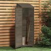 Gartenschuppen Anthrazit 55 x 52 x 174,5 cm Massivholz Kiefer