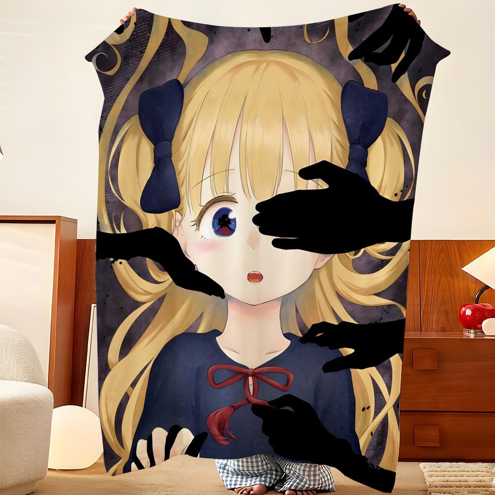 Anime S-Shadows H-House Throw Flannel Throw Blanket, Lightweight Cozy, Durable Washable cute Cool