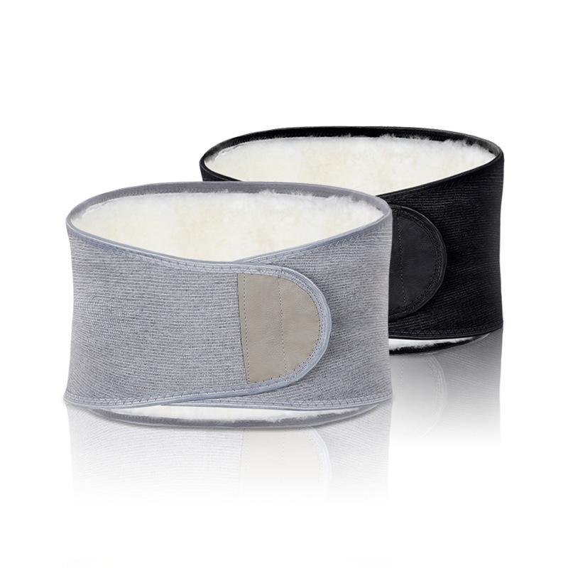 Ceinture de laine d'automne et d'hiver réglable pour hommes et femmes pour rester au chaud, protéger l'estomac des personnes âgées, réchauffer l'estomac et le bas du dos froid.