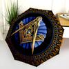 1PC Freemasonry Umbrella Portable Folding Umbrella Iron Frame Hole Bone Structure Outdoor Home Umbrella A7