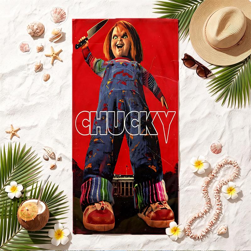 Chucky Soft Beach Towel Stylish Beach Pool Towel for Summer Seaside Vacation Travel