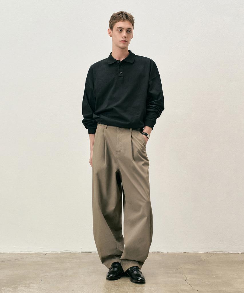 COSTUME O’CLOCK Cotton-Like Balloon Single-Pleat Slacks 6 Color Coospt245 (B Type)
