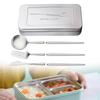 4 stück Camping Besteck Set Utensil Abnehmbare mit Lagerung Box Reise Utensilien