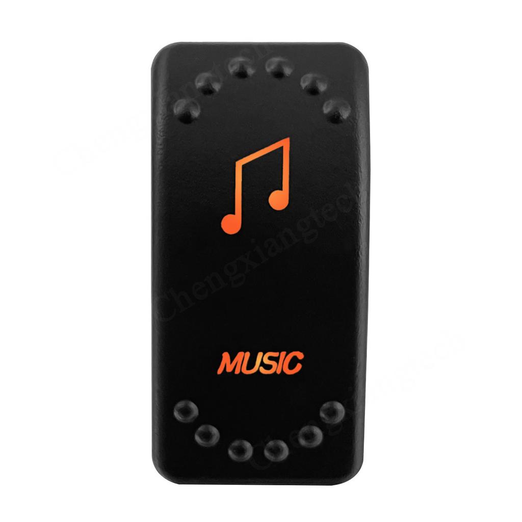 12V 24V Laser Rocker Switch Orange Led Light ON OFF / ON OFF ON for Car Boat Polaris RZR Can-Am ATV UTV RV Maverick Commander