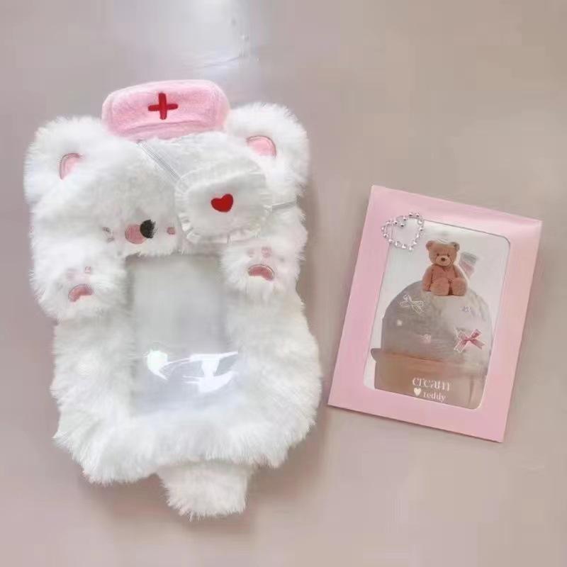 

Плюшевый держатель для карт в виде желтого утенка - Милый чехол для проездных или ID-карт