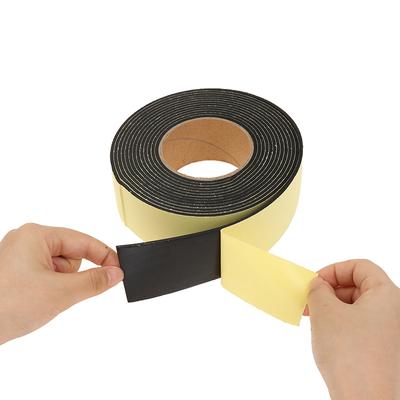 1 Stück 1/2/3M 15/30/50mm Dicke Stark haftendes EVA Schwarzes Schwammgummi Klebeband Antikollisions-Dichtungsstreifen
