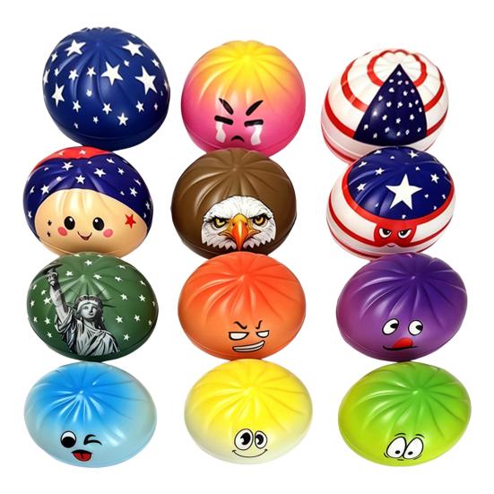 Steamed Bun Squeeze Toy Soft TPR Fidget Toy Portable Fun Vent Toy for Kids And Adults Office Desk Stress Reliever