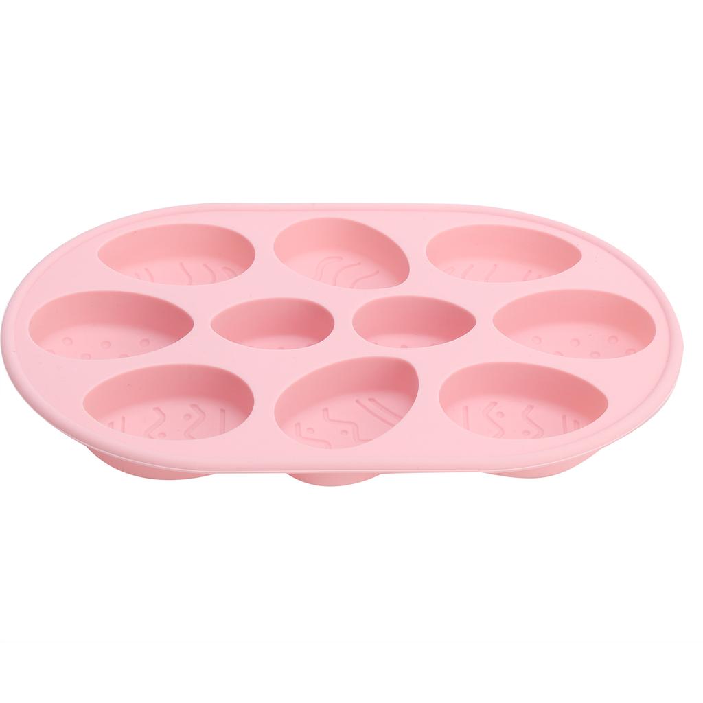 Multi Functional Easter Egg Shaped Cake Mold Silicone Chocolate Baking Mold Accessory(Blue Grey )
