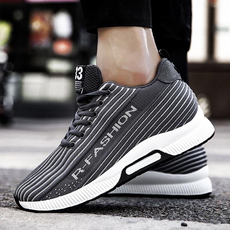 Fashion Men's 6cm Height Increase Casual Sneakers Summer Breathable Mesh Lightweight Fashion Elevator Shoes For Men [Multi Colors]