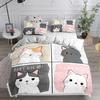 Cartoon Cat Bedding Set Adults Winter Duvet Cover Sets Kids,twin Full Queen King Bedroom Set Home Textile Housse De Couette