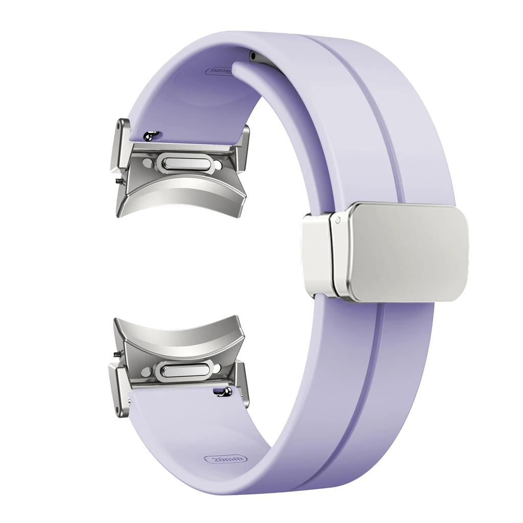 Magnetic Silicone Strap for Samsung Galaxy Watch7 6 44mm 40mm Sport Watchband 20mm Band Bracelet Galaxy Watch 6Classic 43mm 47mm