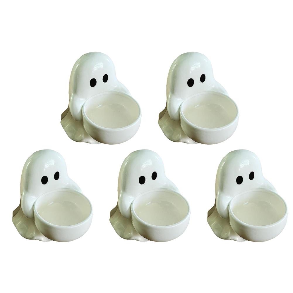 2026 Halloween Ghost Candle Holder Multi-Purpose Aromatherapy Candlestick Gothic Wear Resist Halloween Party Tabletop Ornament
